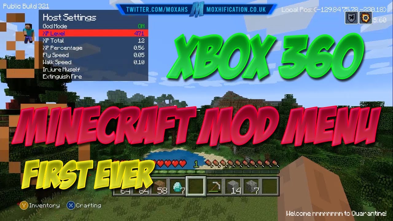 Tu75 Minecraft Minecraft | TU75 | Quarantine Mod Menu by DiiTz (First Xbox 360 MC Menu ...
