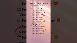 From Valentine Week to Broken Day 💔 | A Full Love Calendar ❤️