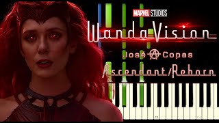 WandaVision - Ascendant/Reborn - Tema de la Bruja Escarlata (Piano Tutorial + Partitura)
