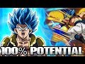 MOST HYPED UNIT IN DOKKAN! 100% GOGETA BLUE SHOWCASE Dragon Ball Z Dokkan Battle