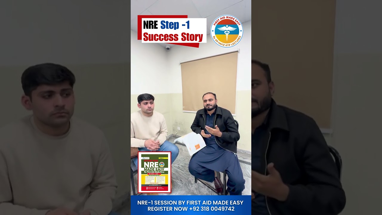 NRE Success Story of Dr Hassan Kamal | Cleared in 1st Attempt | First Aid Made Easy Platform
