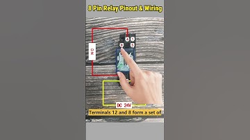 Wiring an 8-Pin Relay & Terminals Identification #shorts #howto #relay #wiring