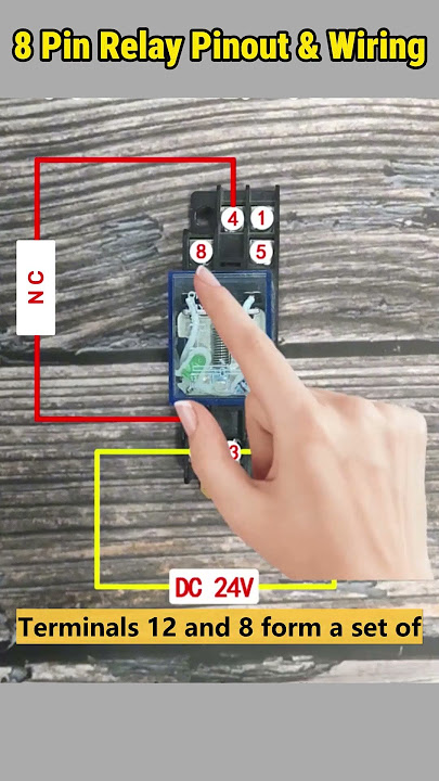 Wiring an 8-Pin Relay & Terminals Identification #shorts #howto #relay #wiring