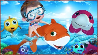 Акула Малыш и Пузырьки - Детские песни - Детские стишки и детские песни - Baby Toon - мультфильм