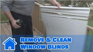 Window Blinds Maintenance : How to Remove & Clean Window Blinds