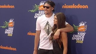 Klay Thompson & Hannah Stocking Kids Choice Sports 2015 Orange Carpet Arrivals