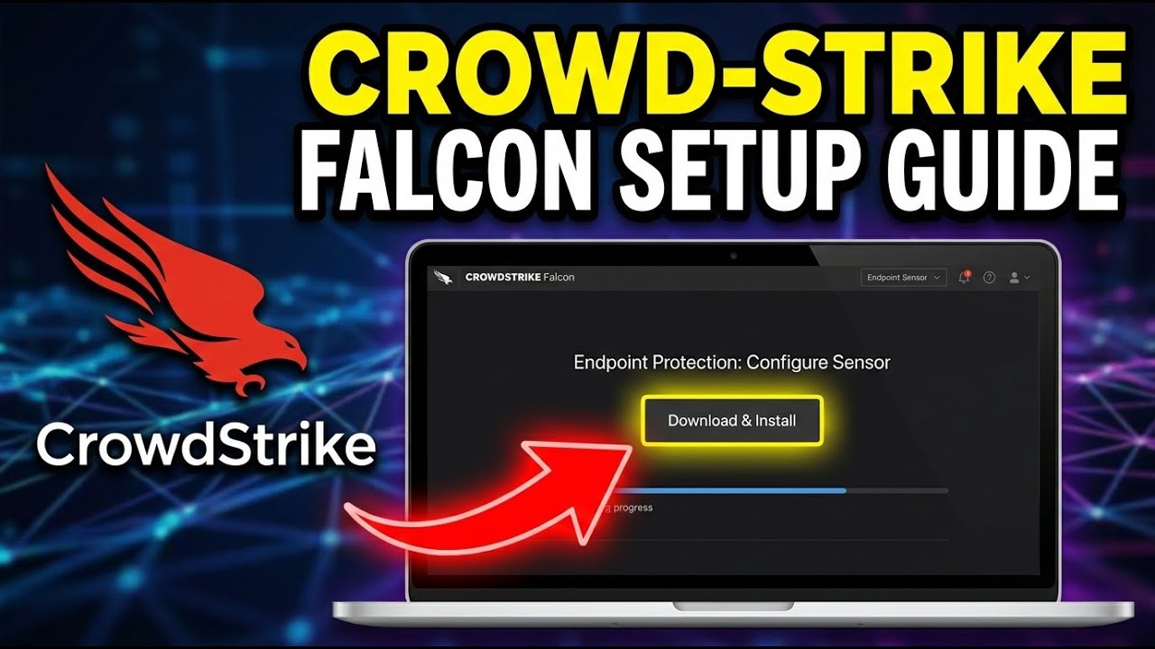 How to download and configure CrowdStrike Falcon client for endpoints - Full Guide - YouTube