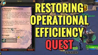 Restoring Operational Efficiency Quest (WoW TWW)