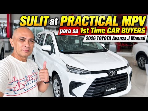SULIT at PRACTICAL MPV para sa mga 1st time Car Buyers 2026 TOYOTA Avanza 1.3J Manual