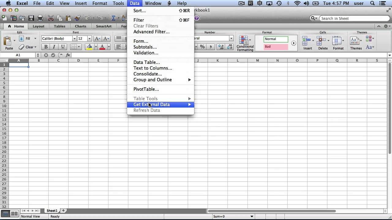 microsoft excel 2011 for mac tutorial