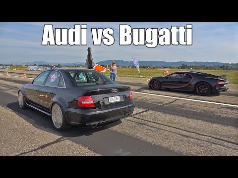 1300HP Audi S4 B5 vs 1500HP Bugatti Chiron