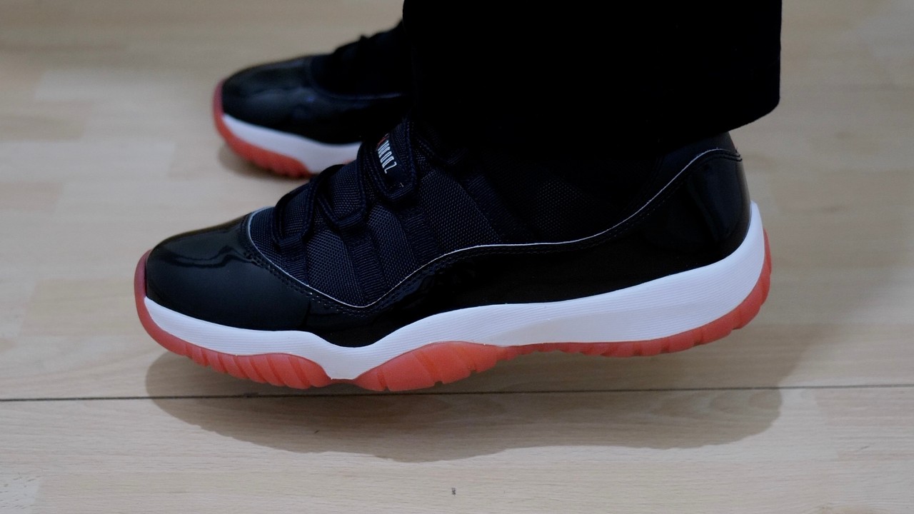 【新品】AIR JORDAN11 RETRO LOW FV5104-006 Jordan 11 Retro Low 'Bred' FV5104-006 Unboxing & On Feet (2025