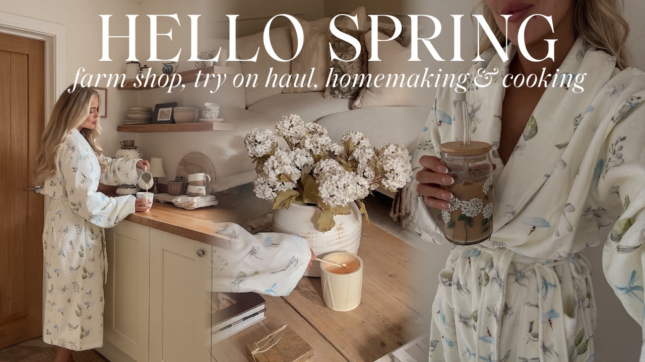 Hello Spring 🪴Try On Haul, Soup Recipe, Garden Makeover, Farmers Market & Herb Pots