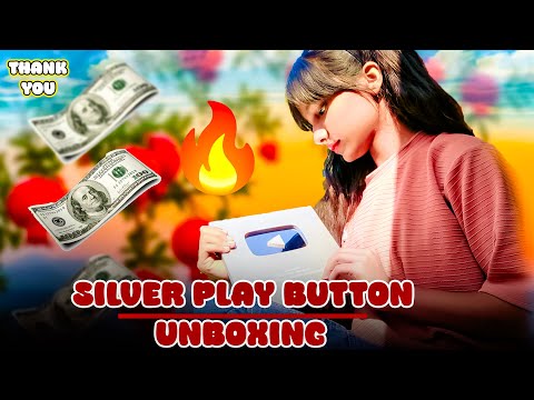 Silver Play Button आ गया !! ☺️ Finnely Unboxing Here !! #silverplaybutton #playbutton