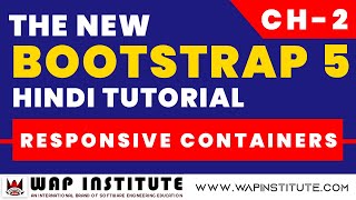 Ch-2 Bootstrap 5 alpha tutorial in hindi - Bootstrap responsive containers | Er Saurav