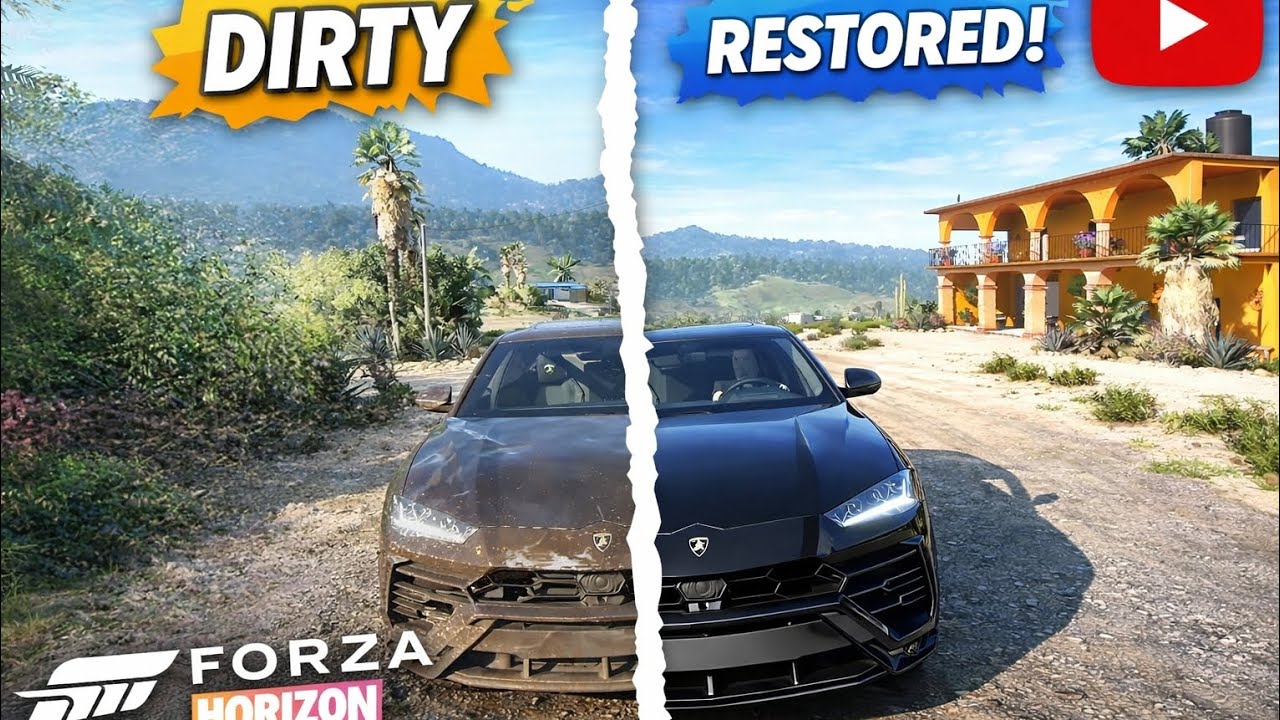 Damage Lamborghini urus🚗💨 restoration in Forzahorizon||LOGITECH G29|| #viral #explorepage #forza 