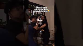 Keseruan Si Bayi Ketemu Sang Musisi Iksan Skuter short shorts