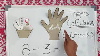 Subtraction using fingers