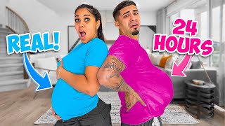 I Switched Lives With My PREGNANT Girlfriend For 24 HOURS!