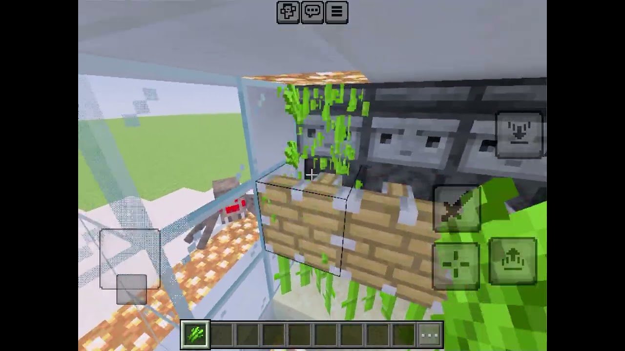 my ￼ ￼sugar cane farm in Minecraft