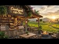 Warm Sunset Cafe Jazz Playlist 🌅 Smooth Instrumental Coffee Shop Ambience