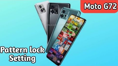How To Set Screen Lock Pattern In Moto G72, Screen Lock Password Setting, How To Set