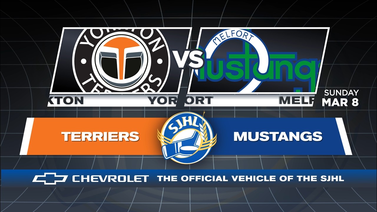 HIGHLIGHTS: Yorkton Terriers at Melfort Mustangs - Mar 8, 2026 - YouTube
