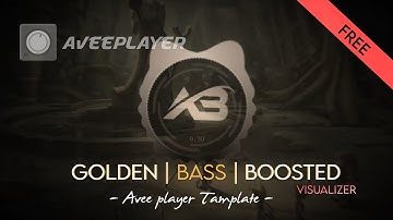 Golden BASS Boosted || Avee Player Template By AB | Bikash Edits