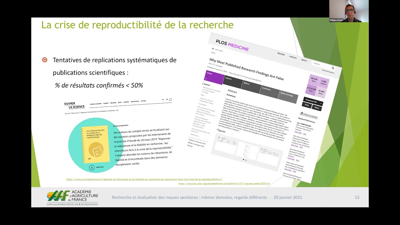 20/01/2021 : Quel dialogue Recherche/Évaluation du risque sanitaire ?