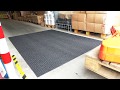 Forklift entrance mat