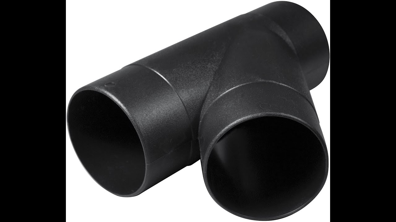 POWERTEC 70106 4-Inch Y-Fitting Dust Hose Connector