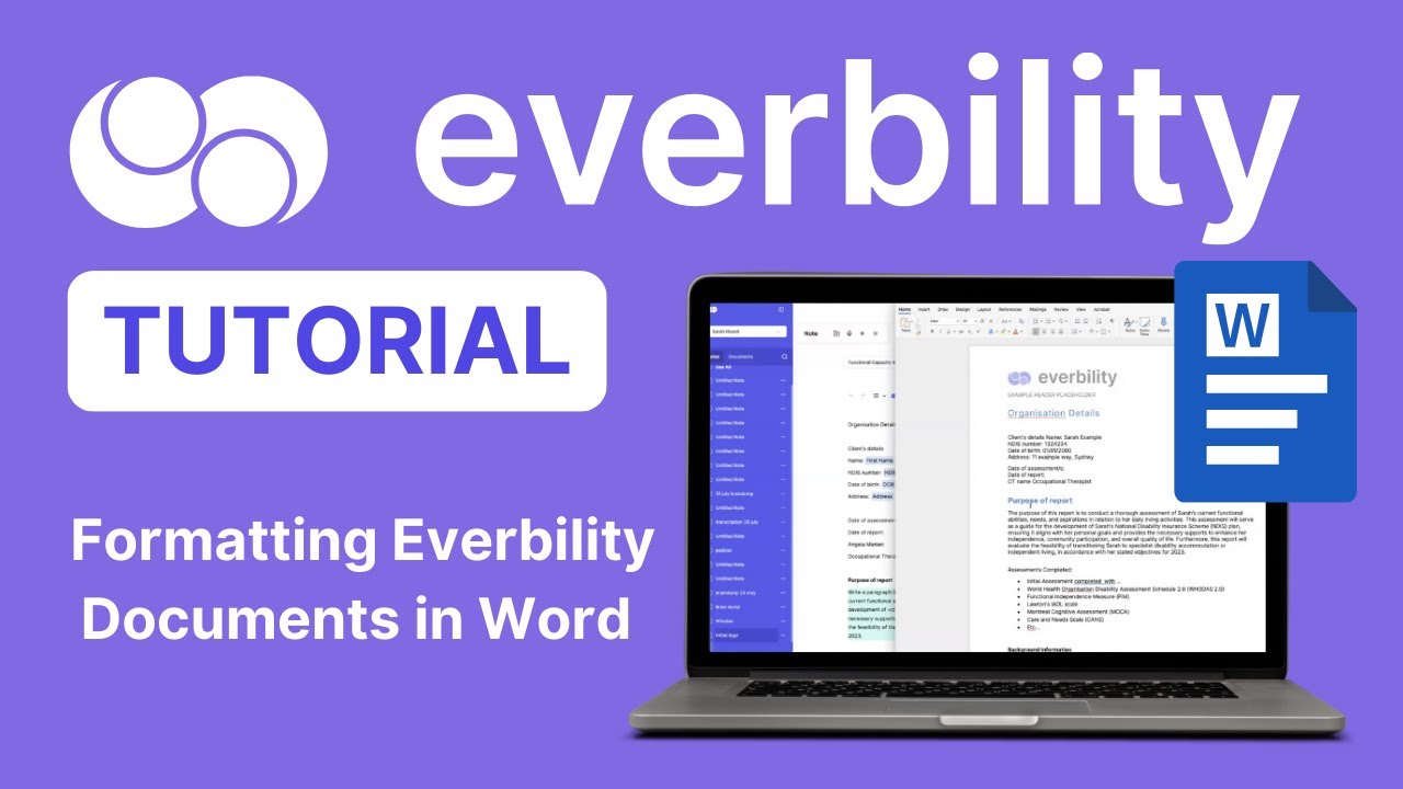 Everbility Tutorial: Formatting Everbility Documents in Word #ai # ...