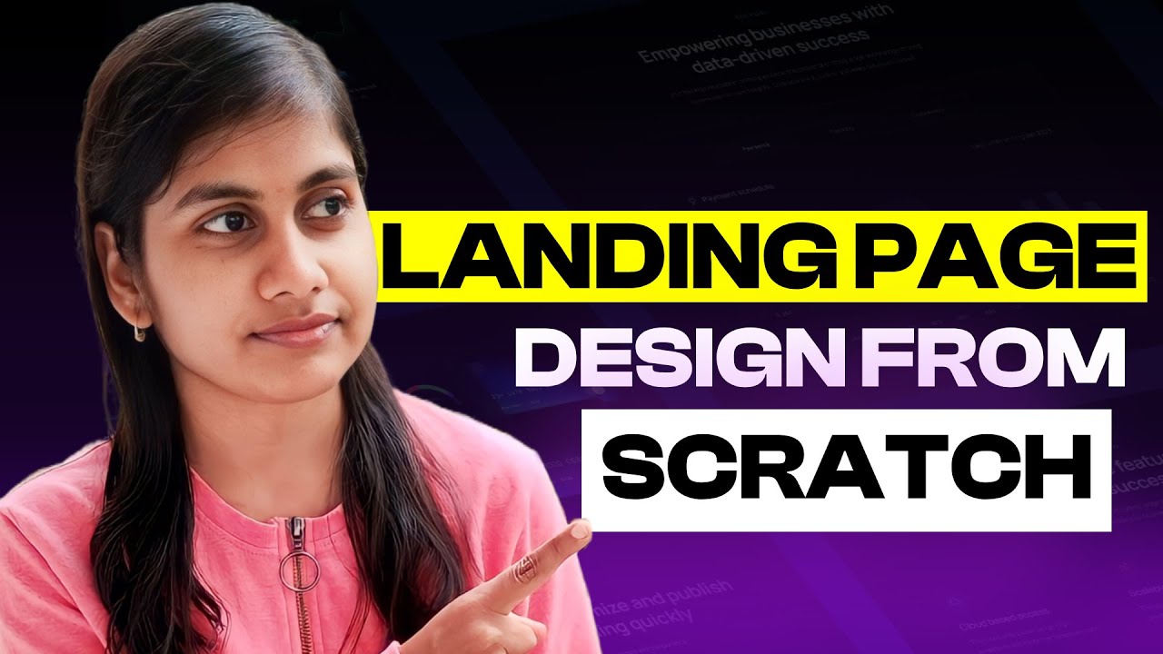 Landing Page Design from Scratch | Part - 1 | UX design - YouTube