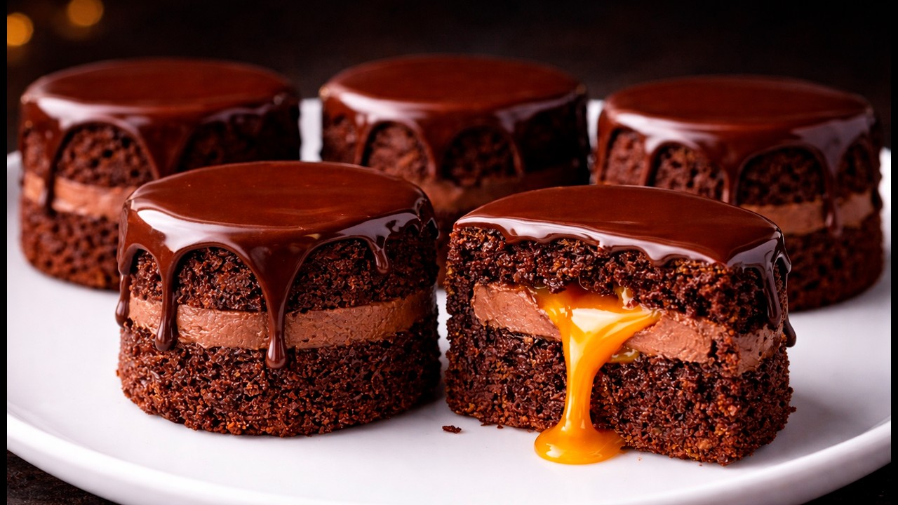 Dieses Rezept macht alle verrückt – diese Mini-Schoko-Kuchen schmelzen im Mund