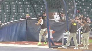 Fernando Tatis Jr. (ranked #15 in MLB Top 100)  batting practice...Padres vs. Astros...4/18/25