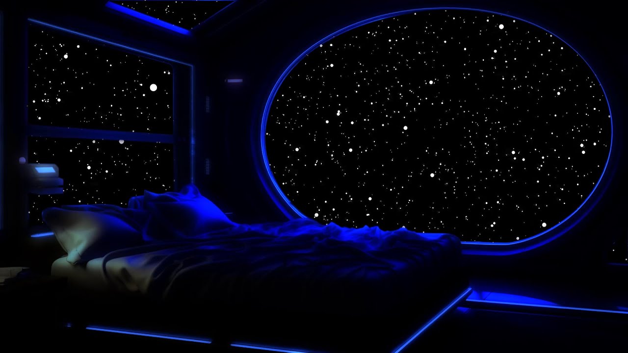 Sleep Aid for Insomnia Relief | Cosmic Sounds and Dark Bedroom ...