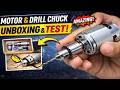 Mini Drill Motor Kit Unboxing & Testing 🔥 | Kitna Powerful Hai?
