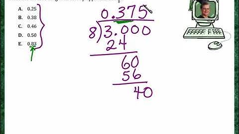 Praxis Application DEC005  Comparing decimal numbers & fractions