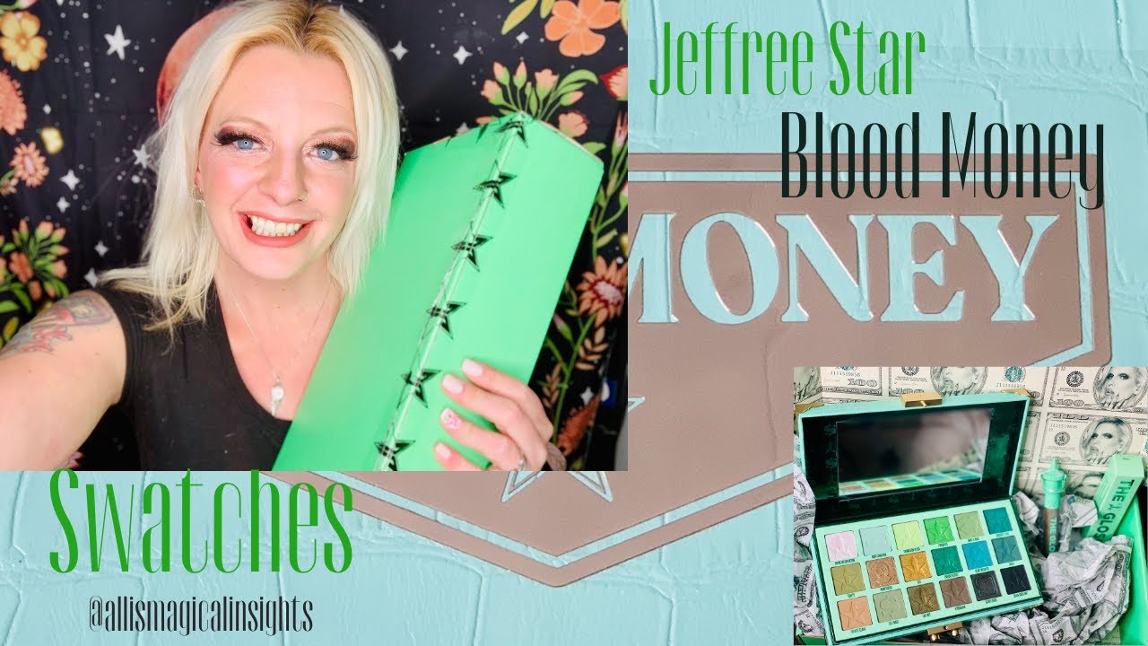 Jeffree Star Cosmetics| Blood Money 💰 Collection|Palette 💴 |Gloss| Swatches + First Impressions