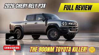 World s First Diesel Hybrid Pickup 2026 Chery Rely P3X ly Revealed