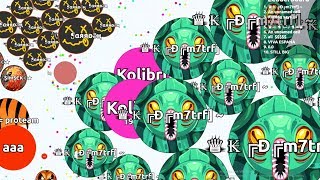 IMPOSSIBLE SOLO REVENGE EVER!! BATTLE AGAINST TEAMERS ( Agar.io Solo Gameplay )