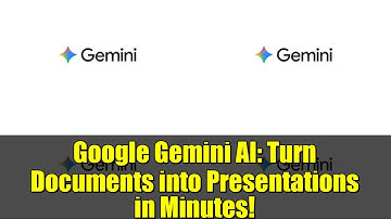 Google Gemini AI: Turn Documents into Presentations in Minutes!