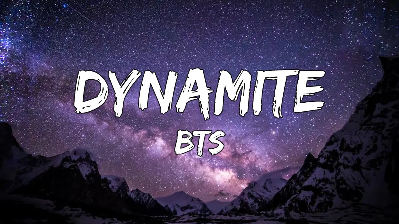 Bts dynamite текст