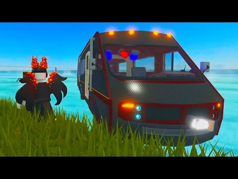 Видео: ГОНЯЕМ ПО ВОДЕ С ПОДПИСЧИКАМИ НА ПОЛИЦЕЙСКОМ ФУРГОНЕ в ROBLOX DUSTY TRIP!