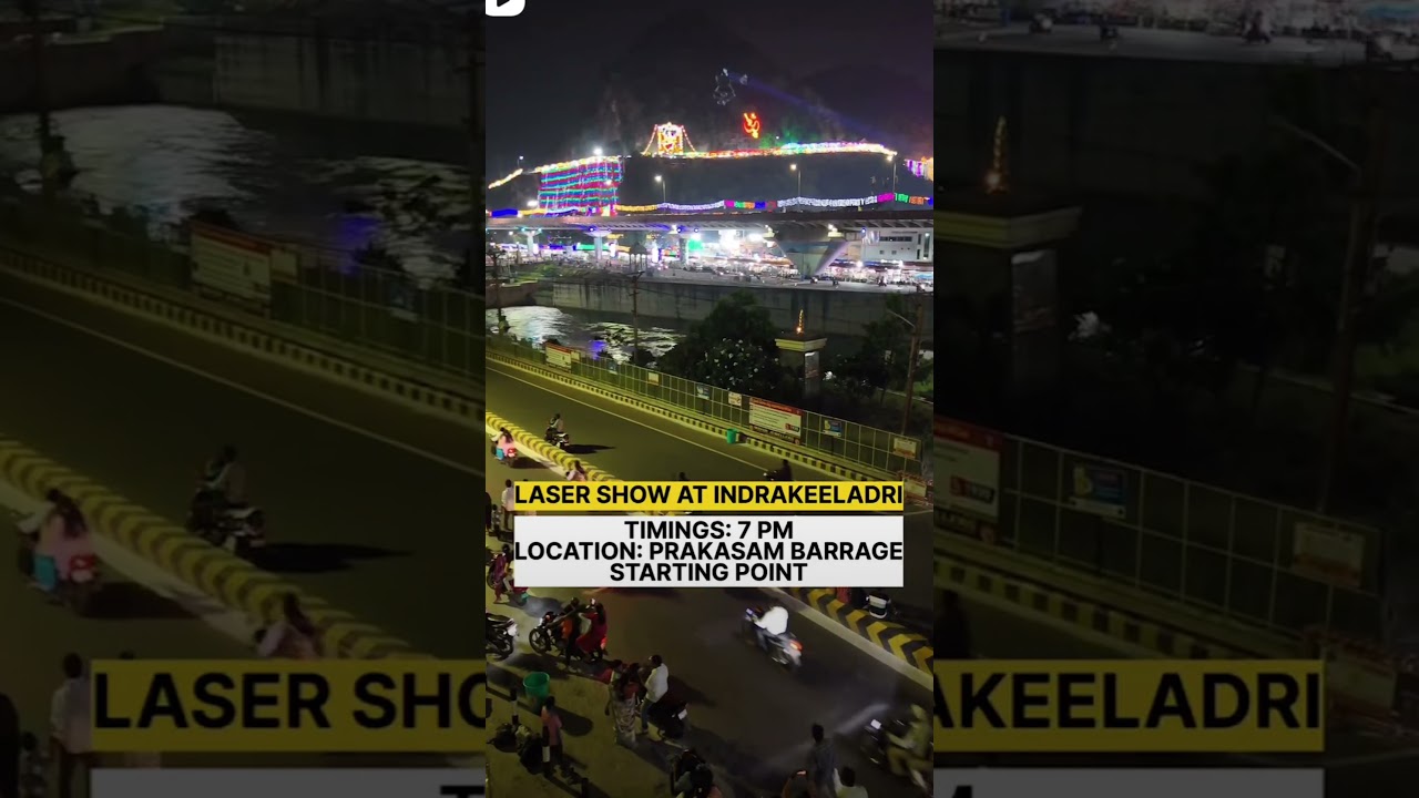 Timings for laser show in Vijayawada 