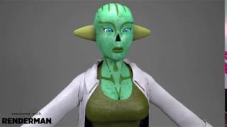 3D Character Model Amelia