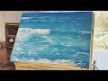 그림명상 EP.01 ㅣ 파도치는 바다 그리기  ㅣ Wave Acrylic Painting Meditation