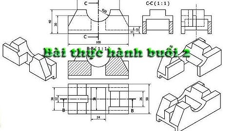 Bài tập thực hành AutoCAD | buổi 2 (Các lệnh LINE, CIRCLE) | Học tốt AutoCAD