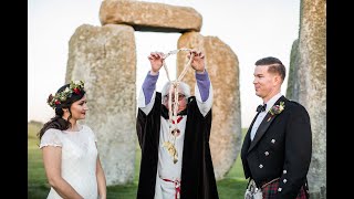Stonehenge Handfasting by Paul Fahey, Celebrant of Human Civil Rites. Handfasting Demonstration