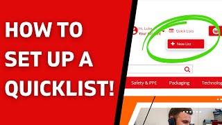 How To Set Up A Quicklist On Our Webshop